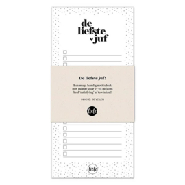 Notitieboekje | de liefste juf