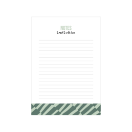 Notitieboekje | Bold Lines Green