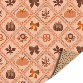 Cadeaupapier | Luxury pumpkins | 50 cm