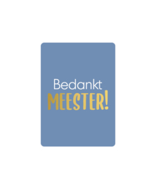 Mini kaart | Bedankt meester