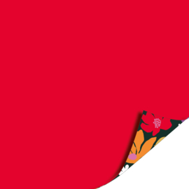 Cadeaupapier | Colorful flowers - Red