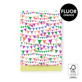 Cadeauzakjes | Party Guirlande - Yellow | 17x25 cm