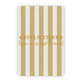 Enkele kaart | Gefeliciteerd een nieuw huis!