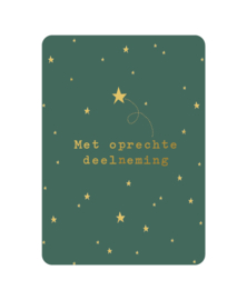 Enkele kaart | Met oprechte deelneming
