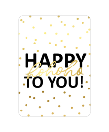 Kerstkaart | Happy hohoho (wit)