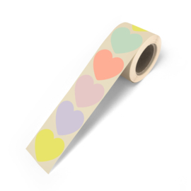 Stickers | Diverse kleuren hartjes neon | 10 stuks