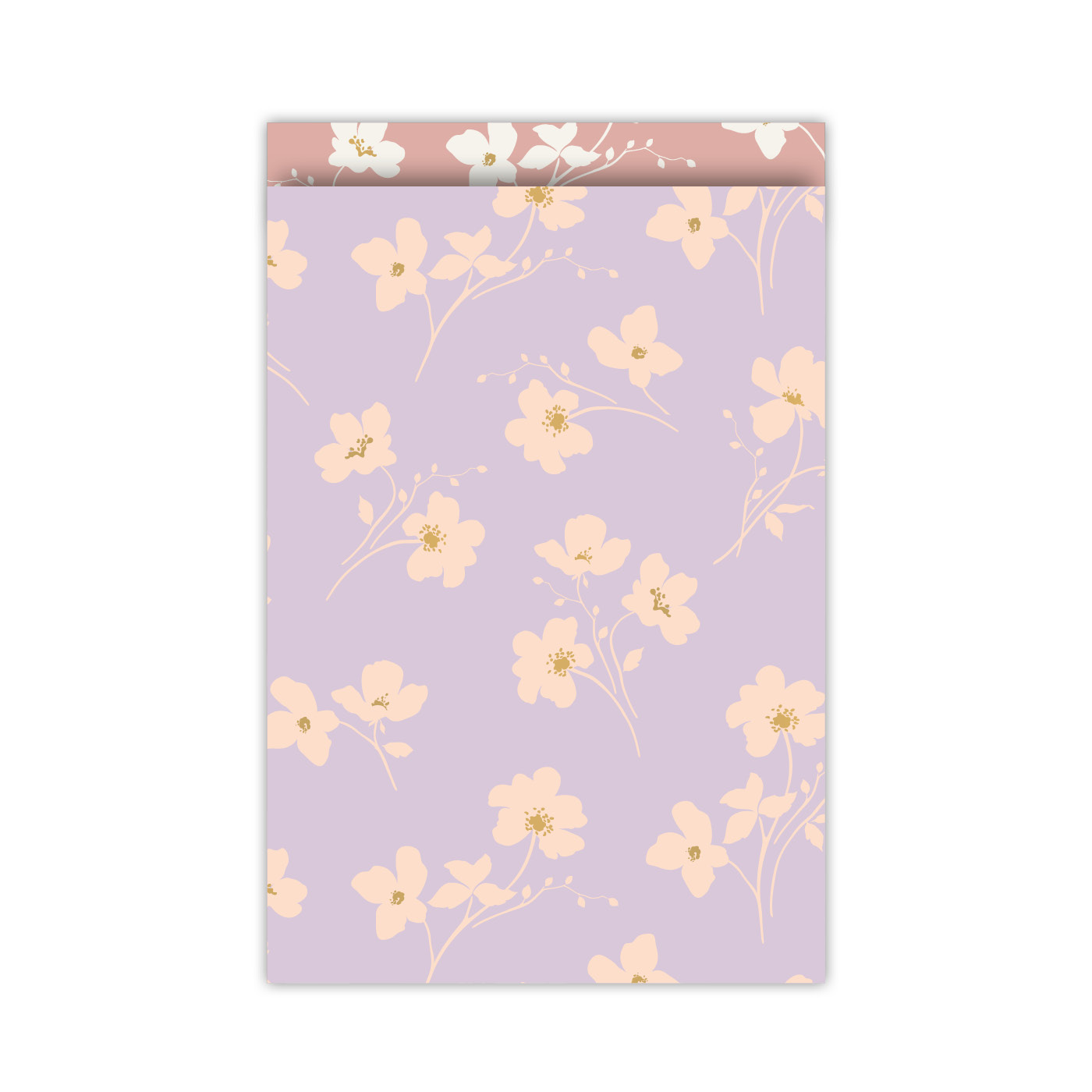 Cadeauzakjes | Classic flowers fall - Paars | 17x25 cm