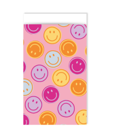 Cadeauzakje | Smiley Pink  - 12 x 19 cm