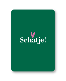 Enkele kaart | Schatje (groen)