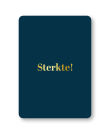 Enkele kaart | Sterkte (donkerblauw)