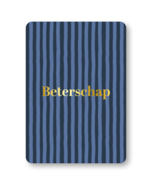 Enkele kaart | Beterschap (blauwe strepen)