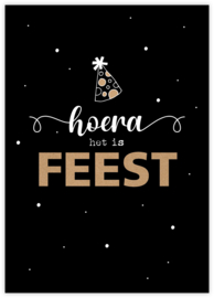 Enkele kaart | Hoera het is feest