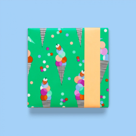 Cadeaupapier | Ice Confetti - Peach | 3 meter
