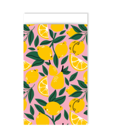 Cadeauzakje |  Lovely lemons  - 12 x 19 cm