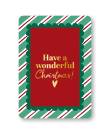 Kerstkaart | Have a wonderful Christmas