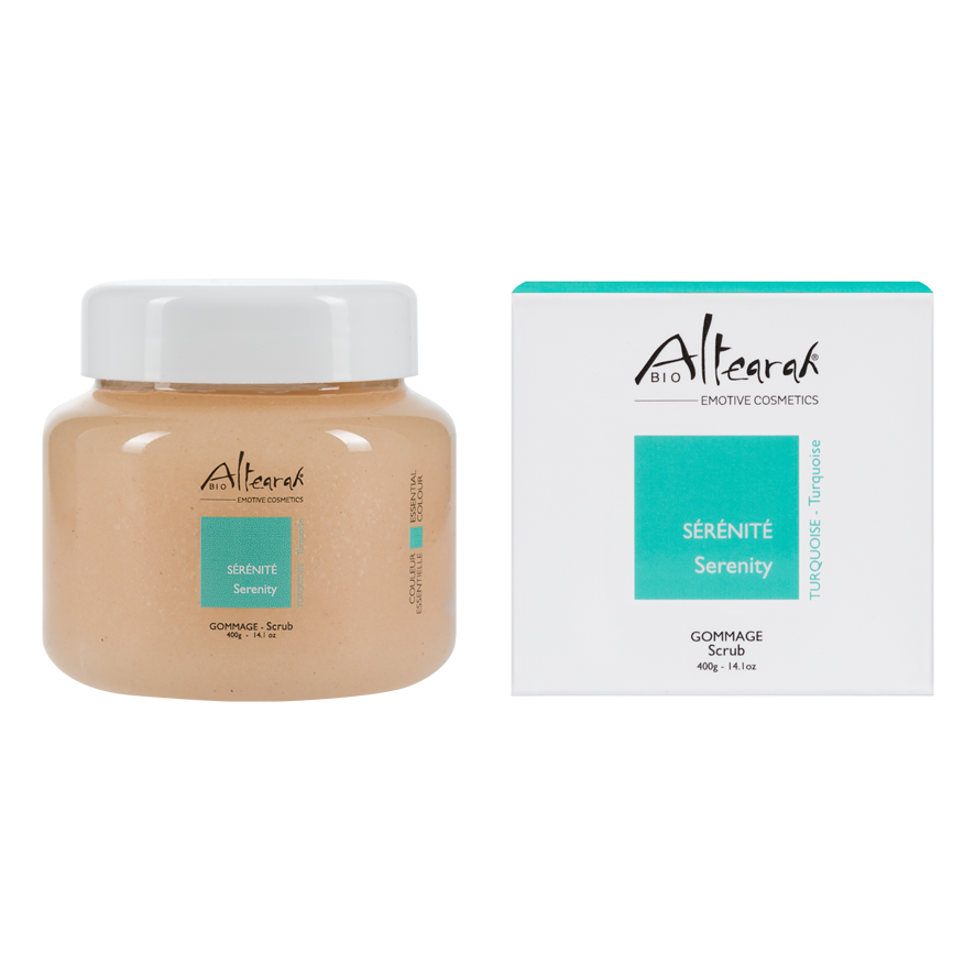Himalayazout & olie bodyscrub (Turquoise) Serenity  400gr.