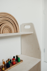 Klimdriehoeken - Toy Shelf | Groot 100x80x30 cm
