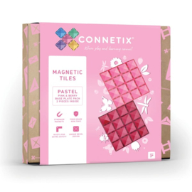 Connetix - Base Plate Pink/Berry | 2 Stuks