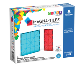 Magna-Tiles - Rectangle Uitbreidingsset | 8 Stuks
