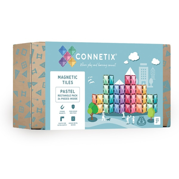 Connetix - Pastel Rectangle Pack | 24 Stuks