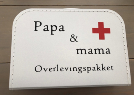 Overlevingskoffertje papa en mama