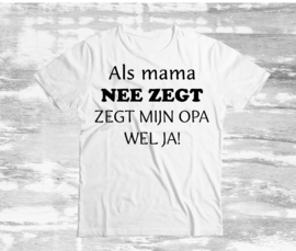 Als mama nee zegt, zegt mijn opa wel ja!