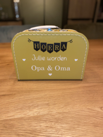 Koffertje jullie worden opa en oma