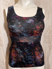 No-Bra top universe zwart