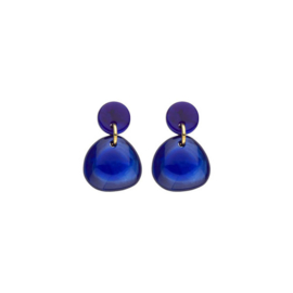 KOB25 oorbellen donkerblauw