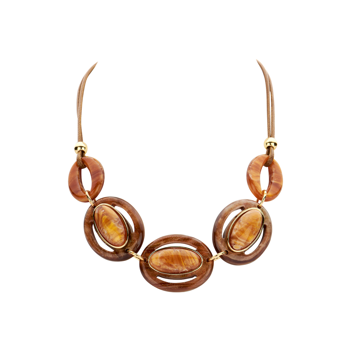 KARLA collier cognac