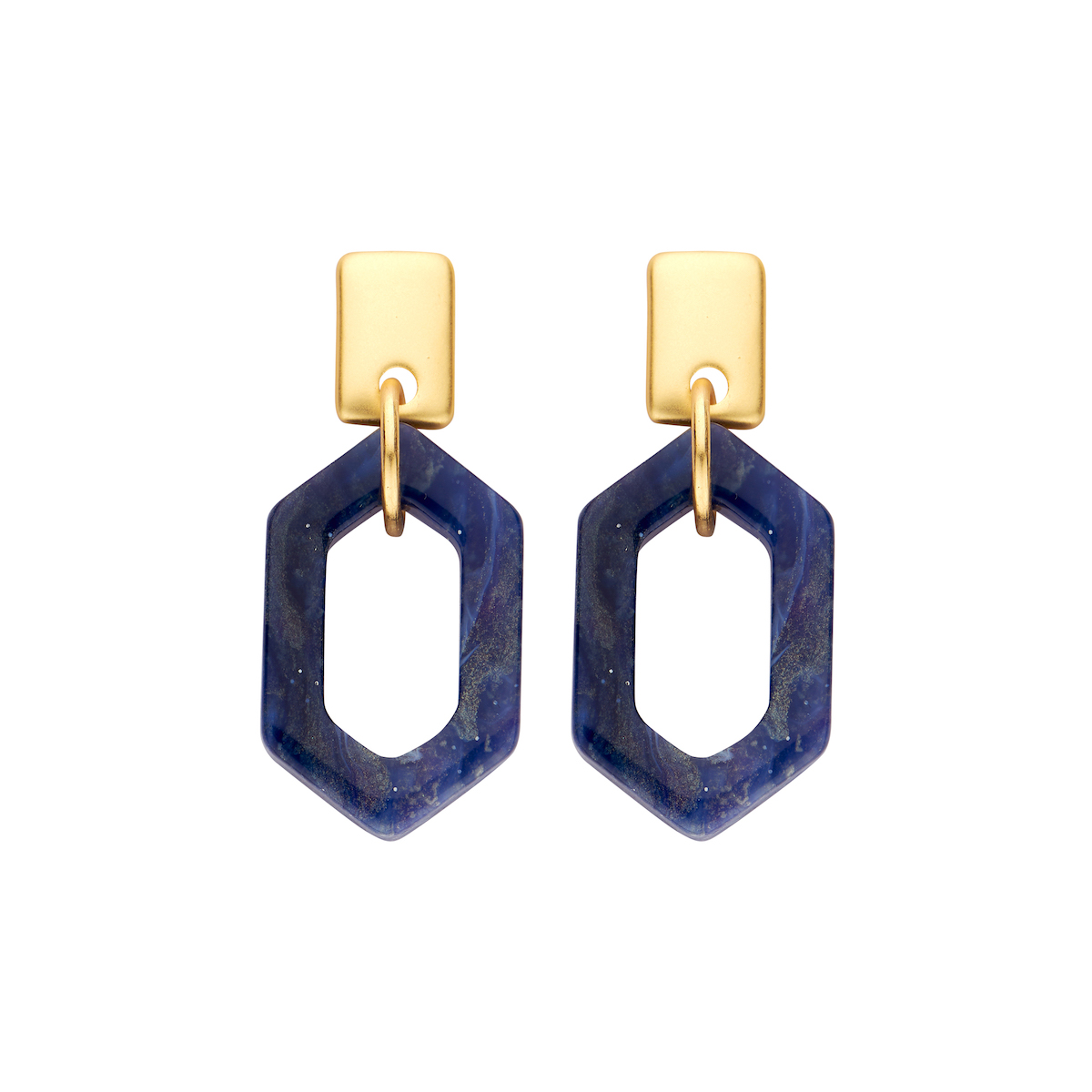 KIT oorbellen blauw