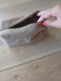 POCHETTE beige bag