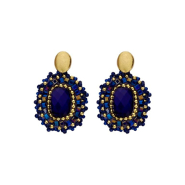 HOB1 oorbellen blauw