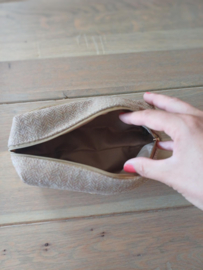 POCHETTE beige bag