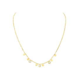 ACE collier goudkleurig