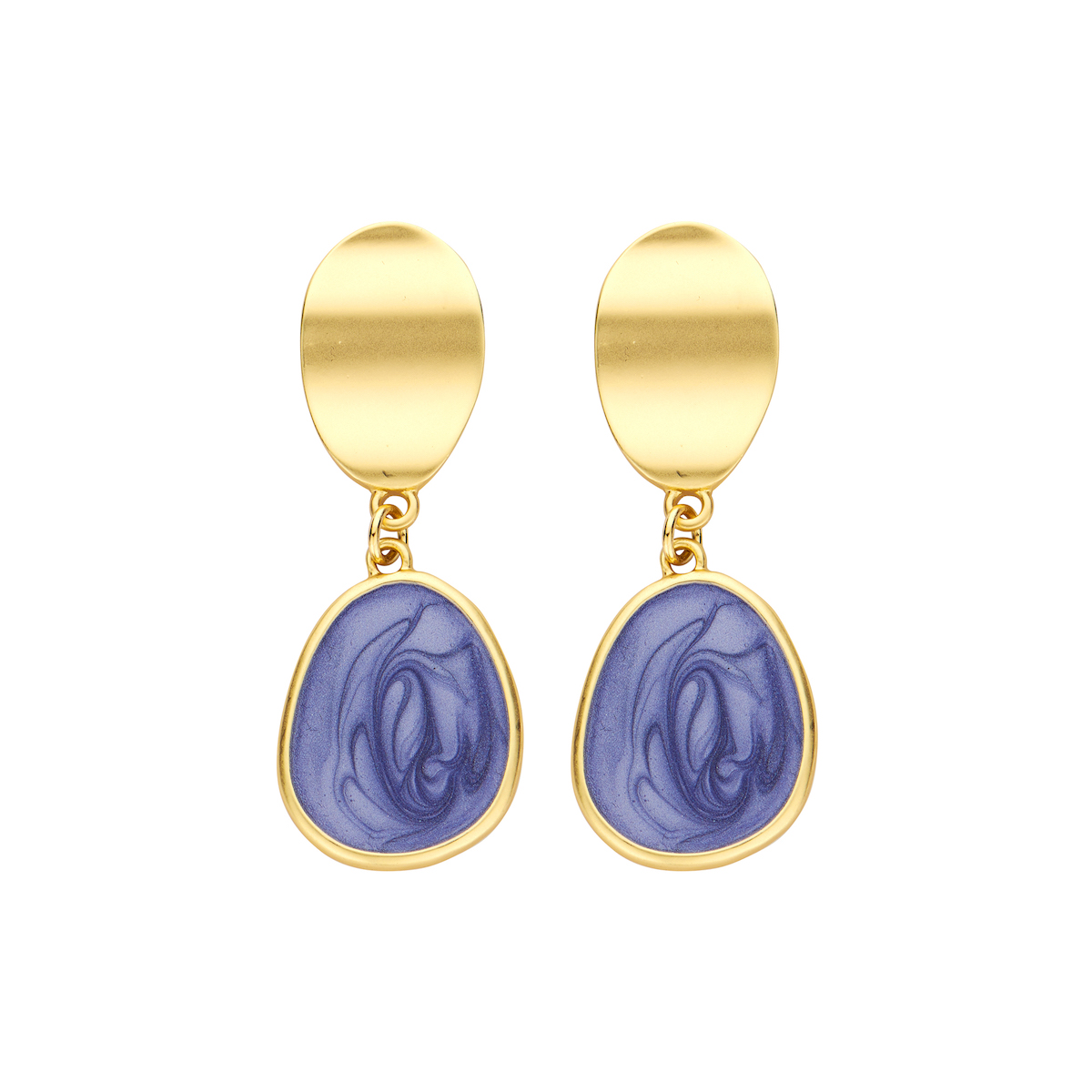 XIMON oorbellen blauw
