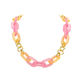 DEWIKI collier fushia - oranje