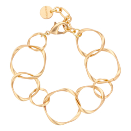 DOVE armband goudkleurig mat