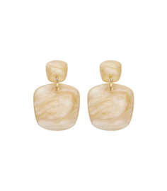 KOB23 oorbellen beige