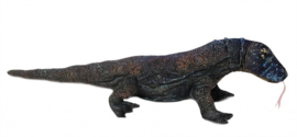 Verzwaringsknuffel komodovaraan blauw