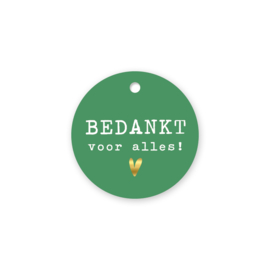 Cadeaulabel - Bedankt voor alles