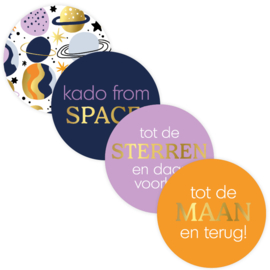 Stickers - Galaxy - 8 stuks
