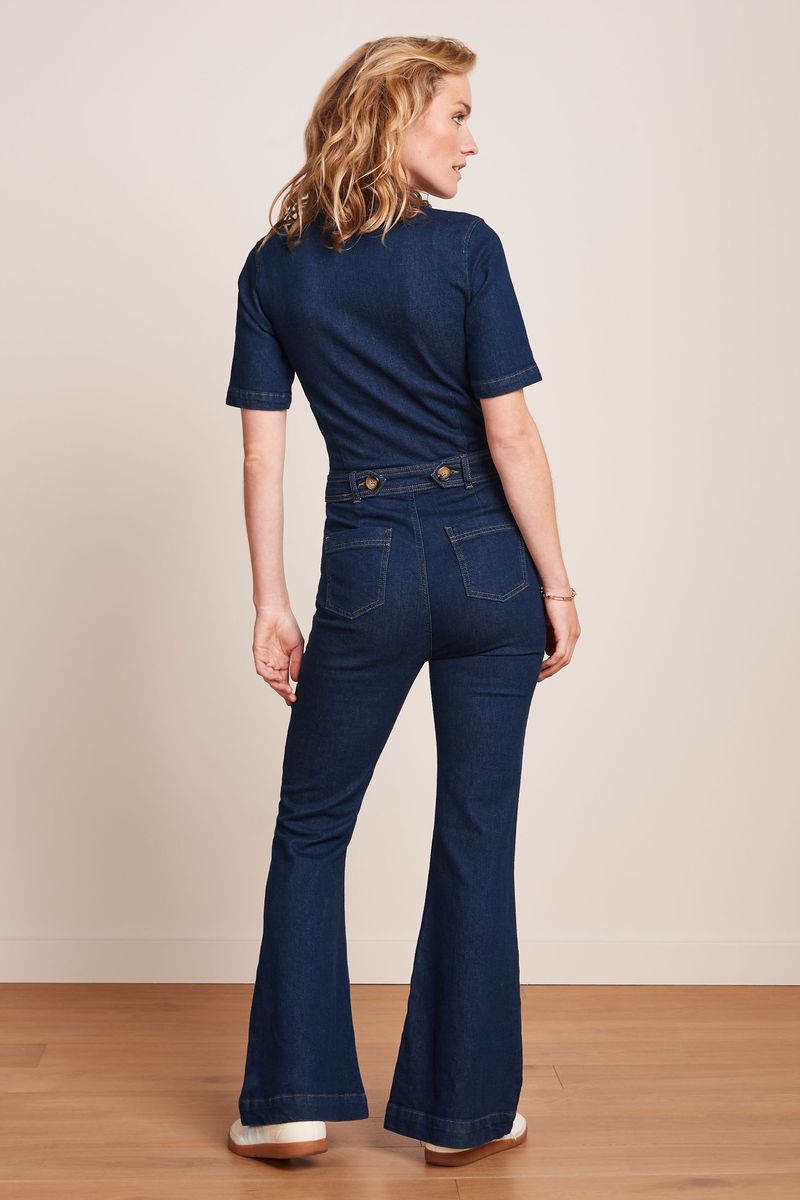 Flare Jumsuit Onyx Denim