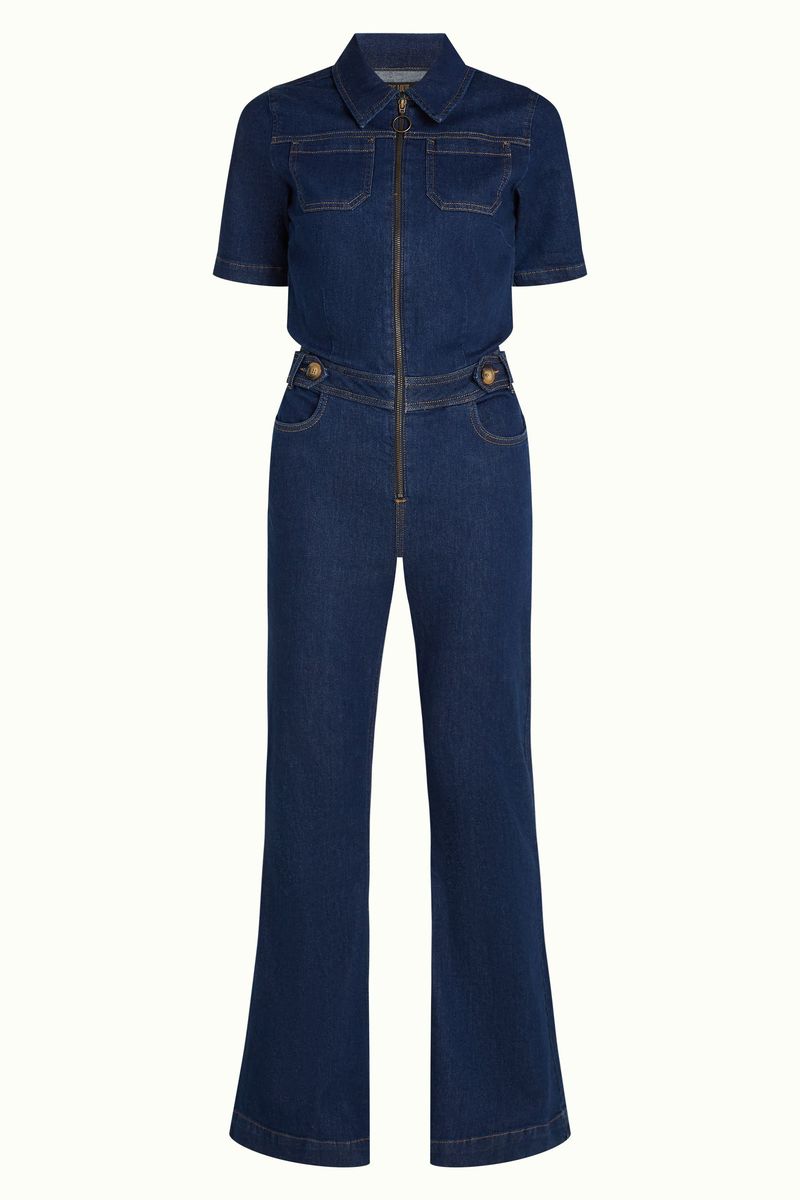 Flare Jumsuit Onyx Denim