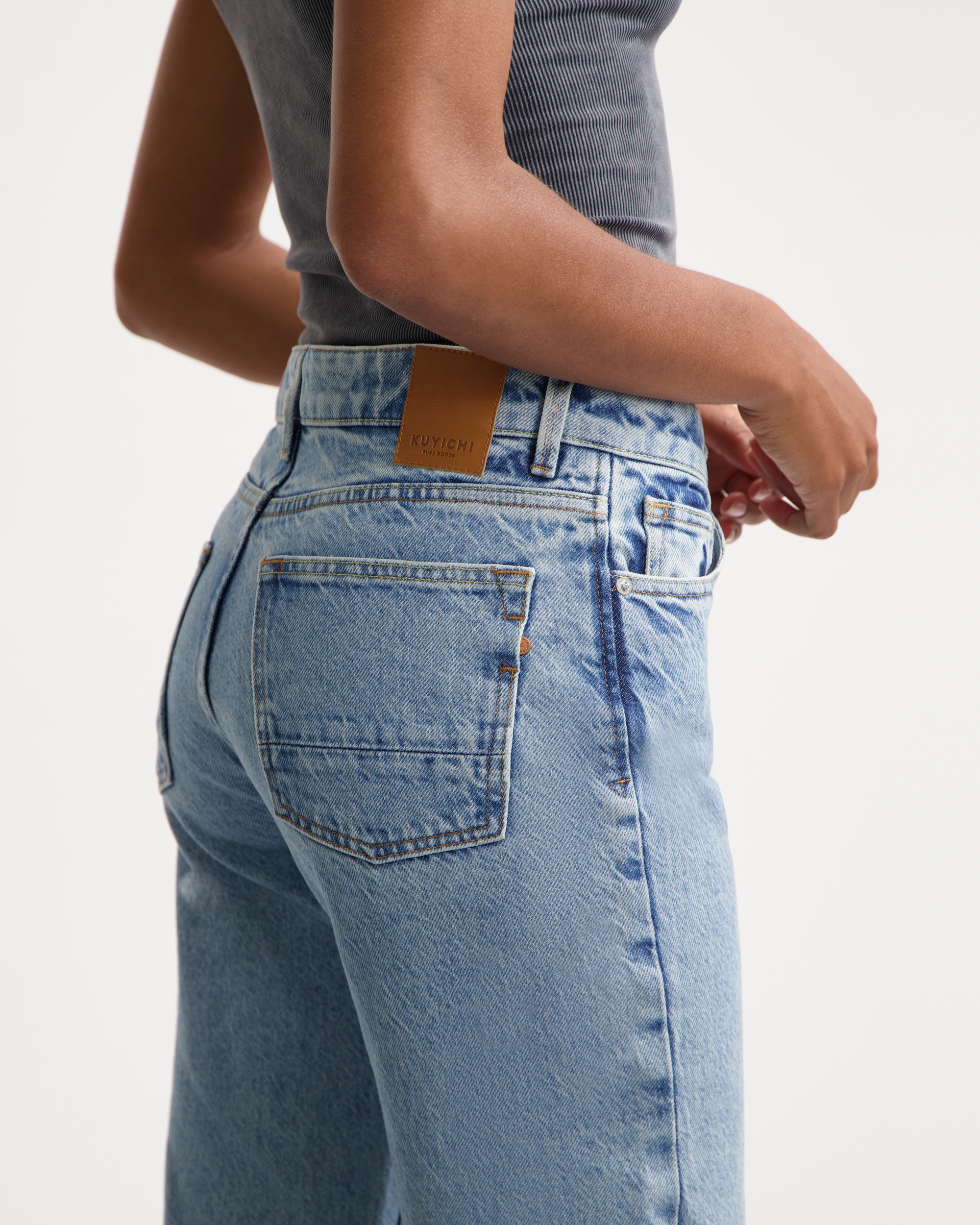 Lena Loose Worn Blue  KUYICHI