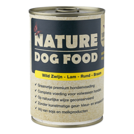 Nature Dog Food Natvoer - Wild Zwijn, Lam, Rund & Braam 400gr