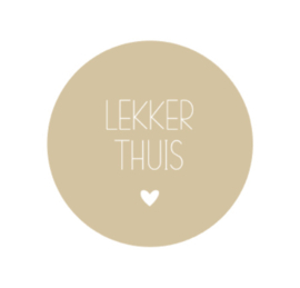 Onderzetter | LEKKER THUIS | 5 stuks