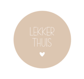 Onderzetter | LEKKER THUIS | 5 stuks
