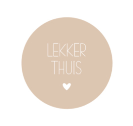 Onderzetter | LEKKER THUIS | 5 stuks