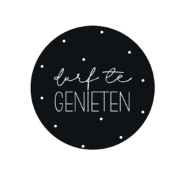 Onderzetter | DURF TE GENIETEN | 5 stuks